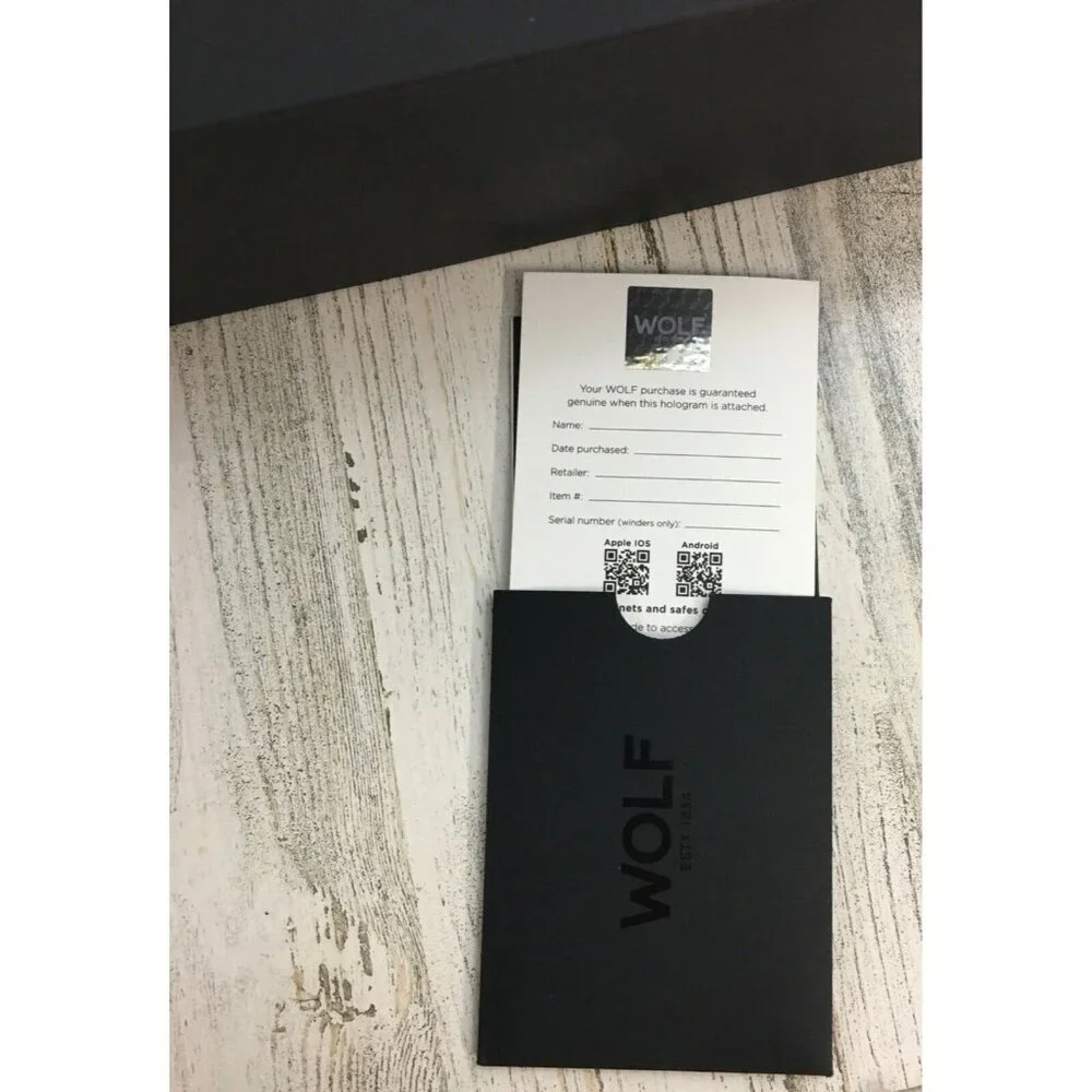 PACKAGING ONLY Box from WOLF Mustard Maria Medium Travel Jewelry Case